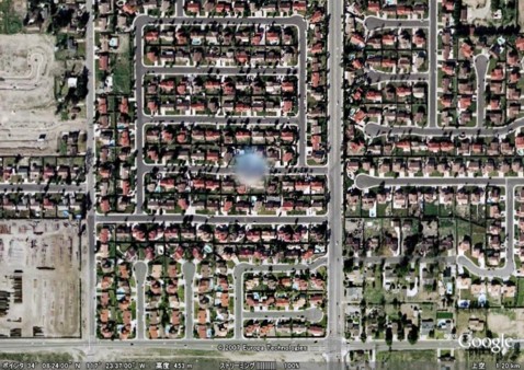 グーグルアース都市伝説　アメリカのUFO写真その２